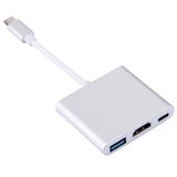 Tuff-Luv 3-in-1 USB 3.1 Type C and HDMI Adapter - Silver H10_75