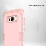 Tuff-Luv Tough 3 in 1 Armour Guard Case for Samsung Galaxy S8 +/Plus Rose Gold H11_94