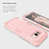 Tuff-Luv Tough 3 in 1 Armour Guard Case for Samsung Galaxy S8 +/Plus Rose Gold H11_94