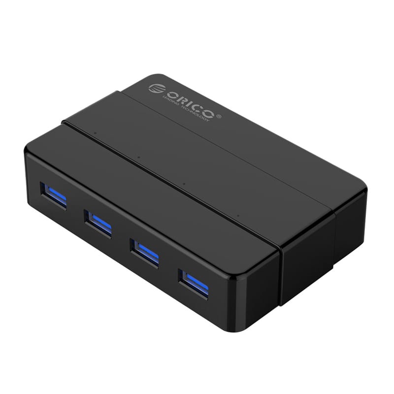 Orico 4-port Additional Power USB 3.0 Hub H4928-U3-V1-EU-BK-BP