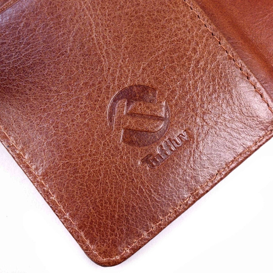 Tuff-Luv Leather Wallet Case Cover for Huawei Ascend P8 Brown H8_55