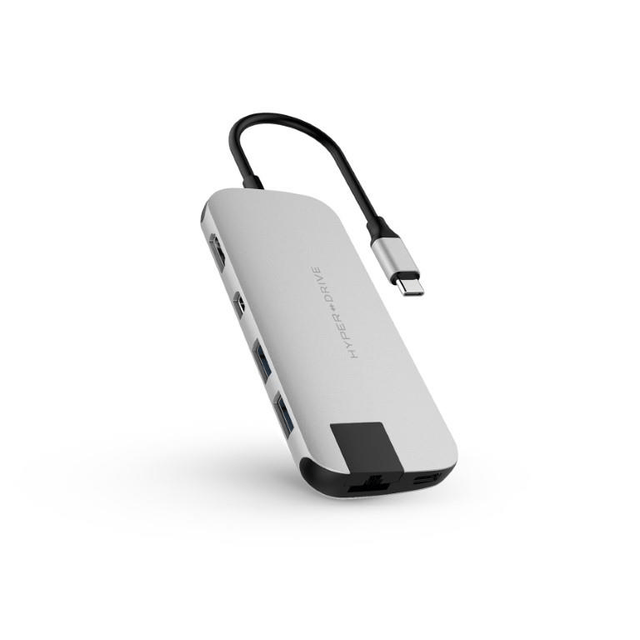 Hyper HyperDrive SLIM 8-in-1 USB-C Hub HD247B-SILVER