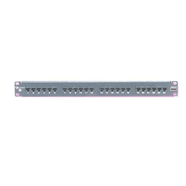 Siemon Cat6 UTP Patch Panel 1U 24-port Black HD6-24