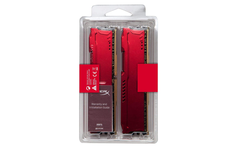HyperX FURY Red 16GB DDR4 2666MHz Kit Memory Module 2 x 8 GB HX426C16FR2K2/16