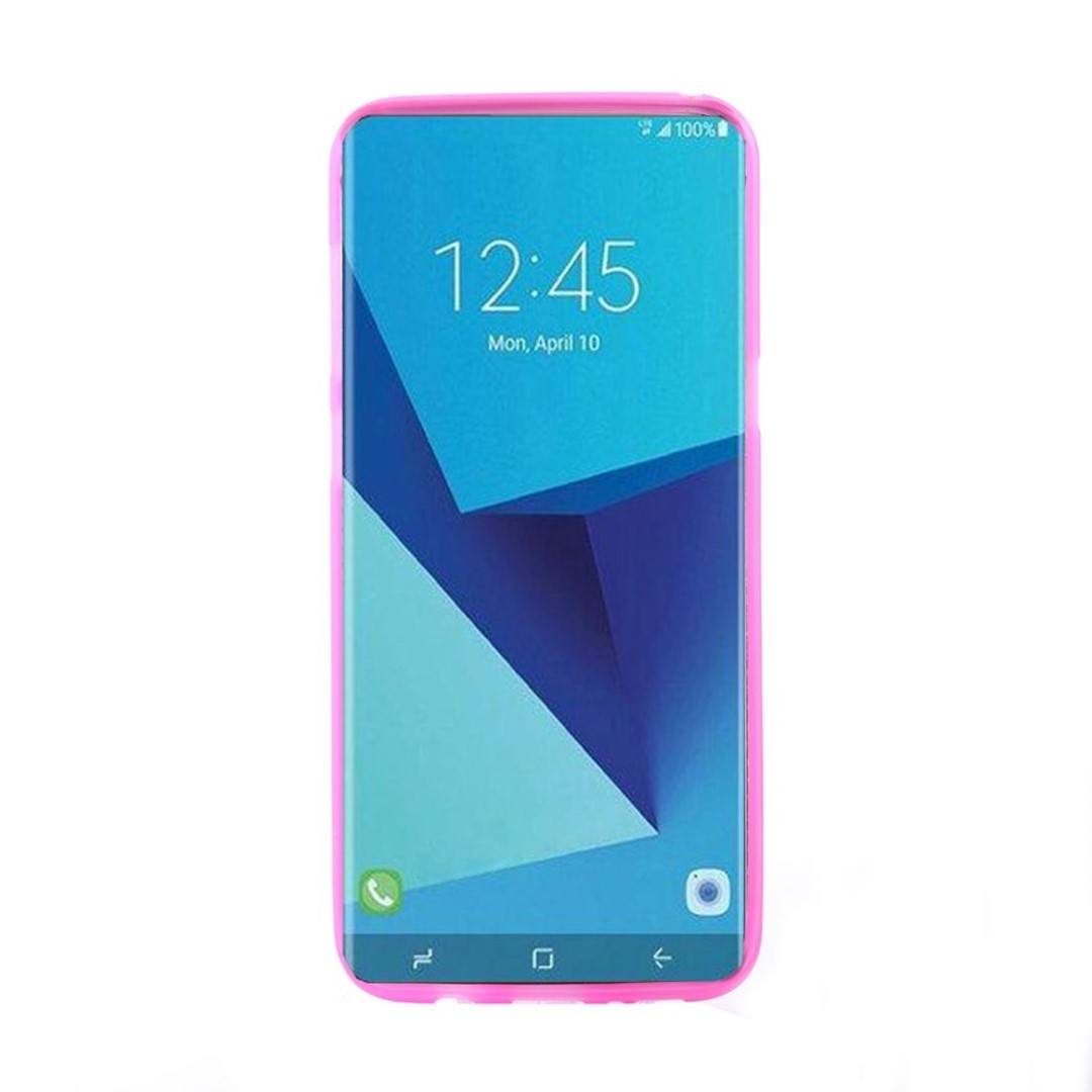 Tuff-Luv Samsung Galaxy S8 Plus Soft Feel TPU Smartphone Case Pink I1_94