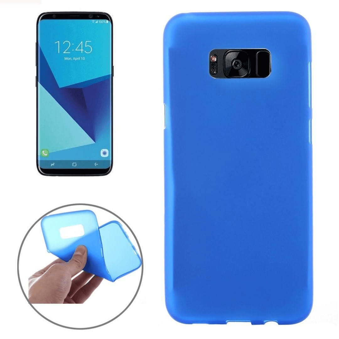 Tuff-Luv Samsung Galaxy S8 Soft Feel TPU Smartphone Case Blue I1_98