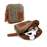 Tuff-Luv Herringbone Tweed Travel Case Pouch for Earphones/headphones I12_36