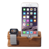 Tuff-Luv Bamboo Wood Charging Stand for Apple Watch 1/2 & iPhone 5S 5C 6 6S I13_82