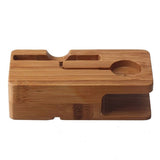 Tuff-Luv Bamboo Wood Charging Stand for Apple Watch 1/2 & iPhone 5S 5C 6 6S I13_82