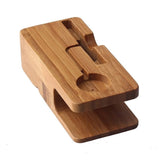 Tuff-Luv Bamboo Wood Charging Stand for Apple Watch 1/2 & iPhone 5S 5C 6 6S I13_82
