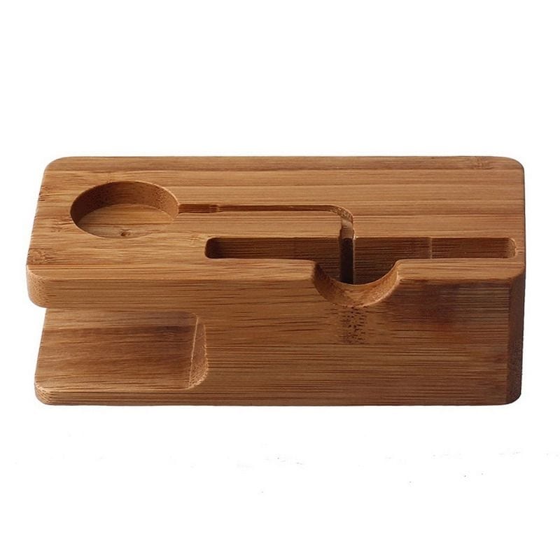 Tuff-Luv Bamboo Wood Charging Stand for Apple Watch 1/2 & iPhone 5S 5C 6 6S I13_82