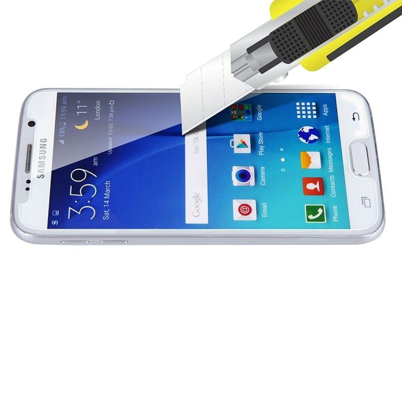Tuff-Luv 3D Curved Tempered Tuff Glass Topcoat for Samsung Galaxy A8+ Plus I2_116