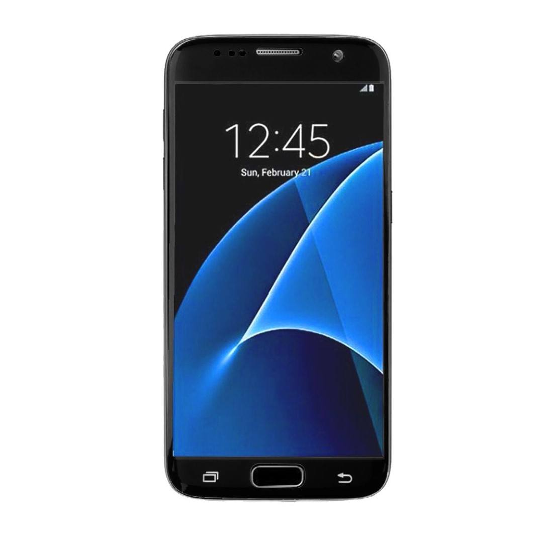 Tuff-Luv Tempered Glass Full Size Screen Protector for Samsung Galaxy S7 Black I8_73