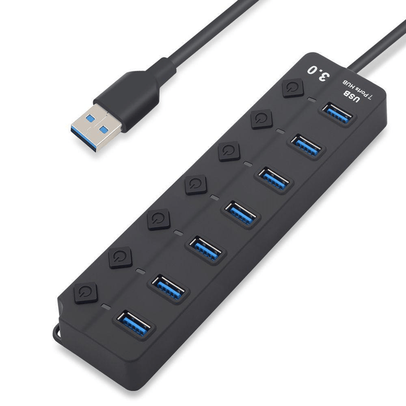 Tuff-Luv 7 Port USB 3.0 Hub - Black I9202 – FirstShop