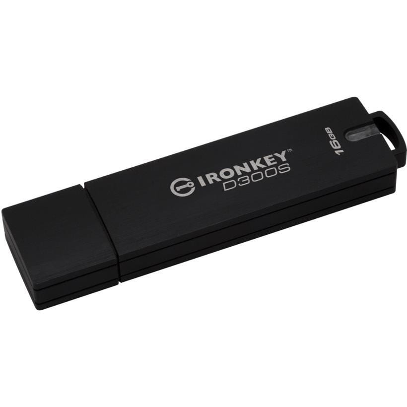 Kingston D300S 16GB USB 3.2 Gen 1 Type-A Black USB Flash Drive IKD300S/16GB