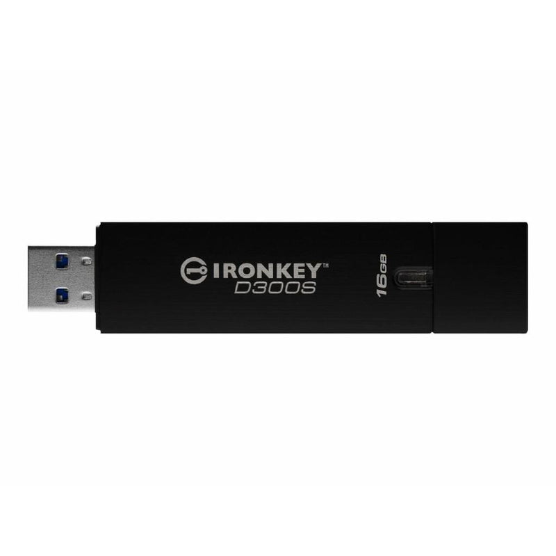 Kingston D300S 16GB USB 3.2 Gen 1 Type-A Black USB Flash Drive IKD300S/16GB