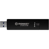Kingston D300S 64GB USB 3.2 Gen 1 Type-A Black USB Flash Drive IKD300S/64GB