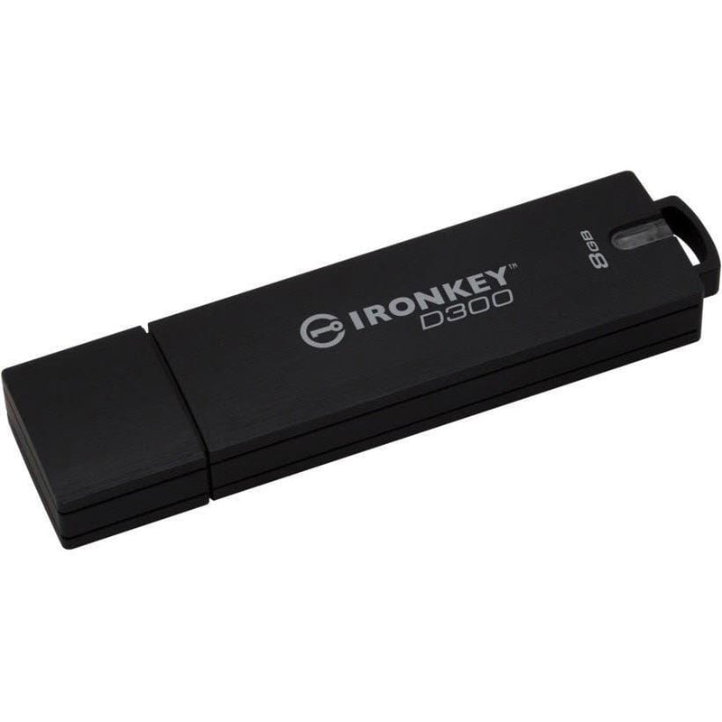 Kingston D300S 8GB USB 3.2 Gen 1 Type-A Black USB Flash Drive IKD300S/8GB