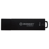 Kingston D300S 8GB USB 3.2 Gen 1 Type-A Black USB Flash Drive IKD300S/8GB