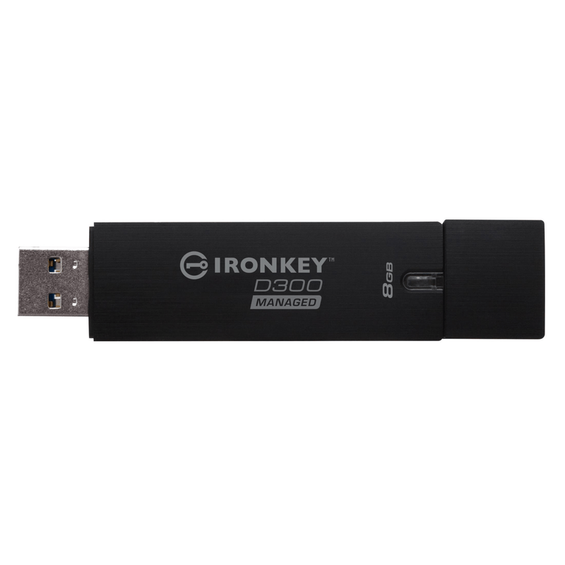 Kingston IronKey D300 128GB USB 3.2 Gen 1 Type-A Black USB Flash Drive IKD300SM/128GB