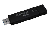 Kingston IronKey D300 128GB USB 3.2 Gen 1 Type-A Black USB Flash Drive IKD300SM/128GB