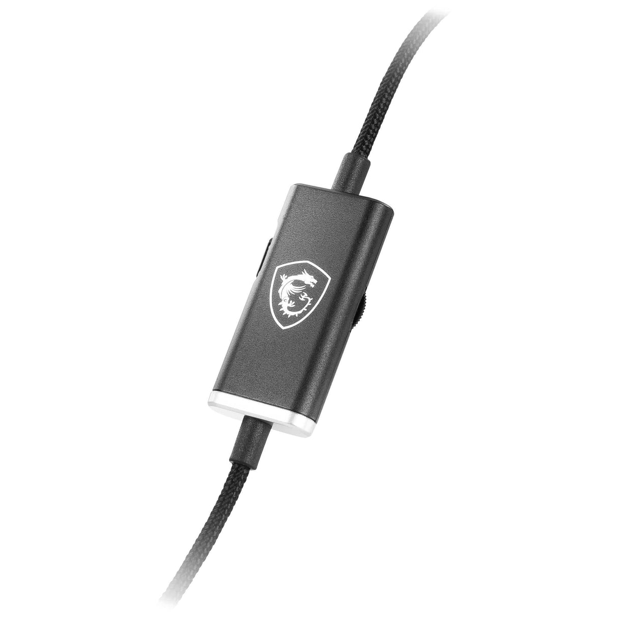 MSI IMMERSE GH20 Gaming Headset 'Black with Iconic Dragon Logo, Wired Inline controller and jack with splitter cable, 40mm Neodymium Drivers, Unidirectional Mic, PC and Cross-Platform Compatibility’