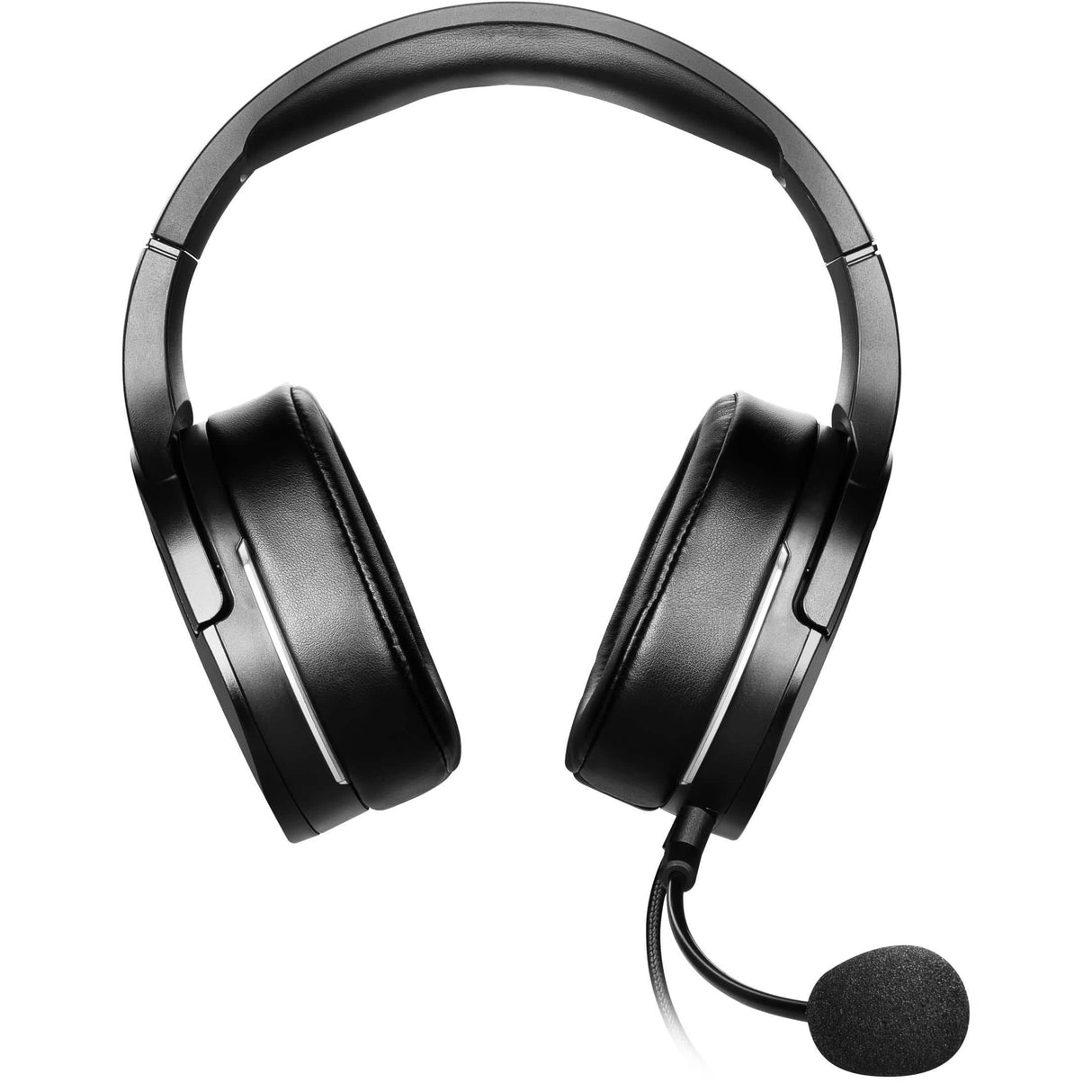 MSI IMMERSE GH20 Gaming Headset 'Black with Iconic Dragon Logo, Wired Inline controller and jack with splitter cable, 40mm Neodymium Drivers, Unidirectional Mic, PC and Cross-Platform Compatibility’