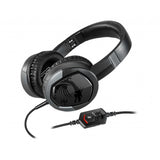 MSI IMMERSE GH30 V2 Gaming Headset 'Black with Iconic Dragon Logo, Wired Inline Audio with splitter accessory, 40mm Drivers, detachable Mic, easy foldable design'