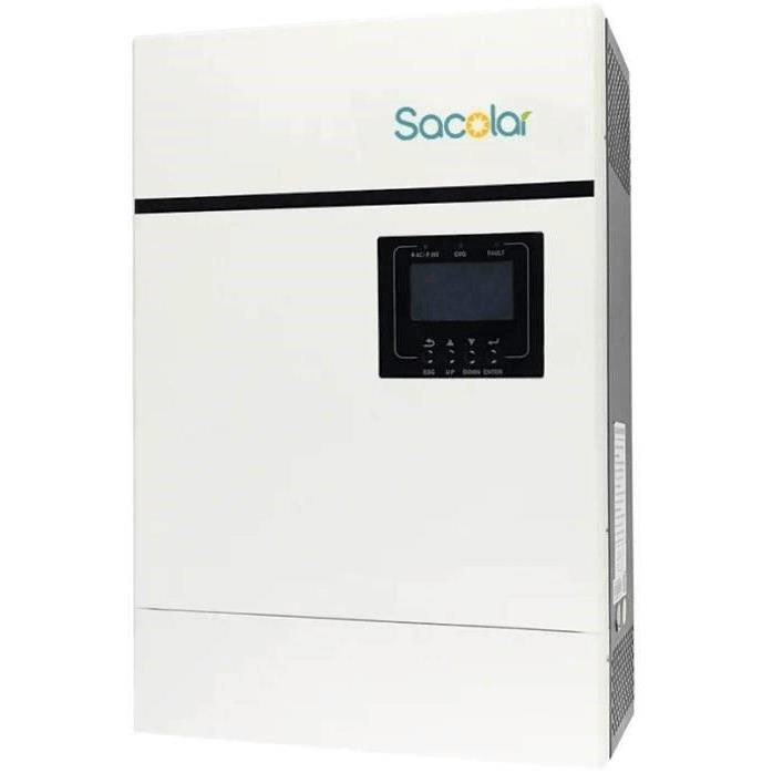 Solarix Sacolar 5KVA 48VDC 100A Axpert Type Parallel Pure Sine Wave Hybrid Off-Grid Solar Inverter IN5KPA2YHV