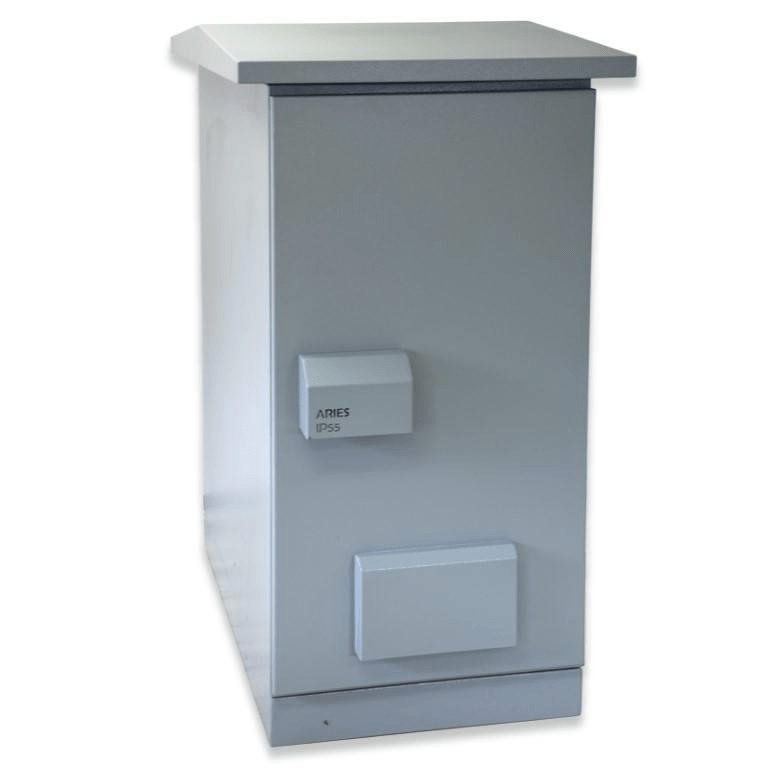 CPS 42U 600mm x 800mm x 2050mm IP55 Ventilated Outdoor Cabinet IP55V.6842.GRY