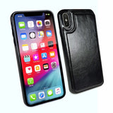 Tuff-Luv Go Slim Card n Cash Faux Leather Wallet Case for iPhone XS Max Black J13_81