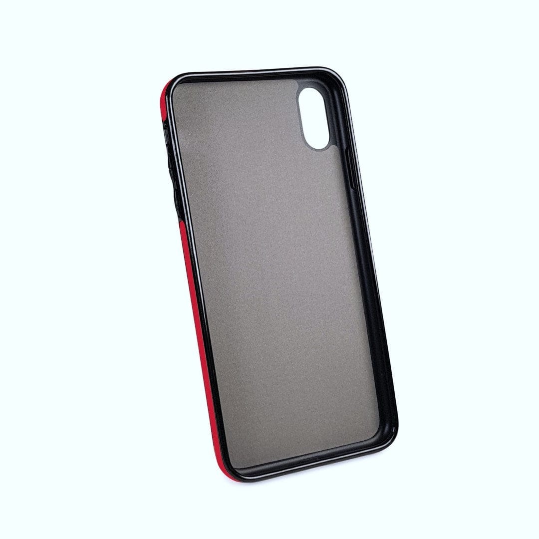 Tuff-Luv Go Slim Card n Cash Faux Leather Wallet Case for Apple iPhone XR Red J13_86
