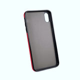 Tuff-Luv Go Slim Card n Cash Faux Leather Wallet Case for Apple iPhone XR Red J13_86
