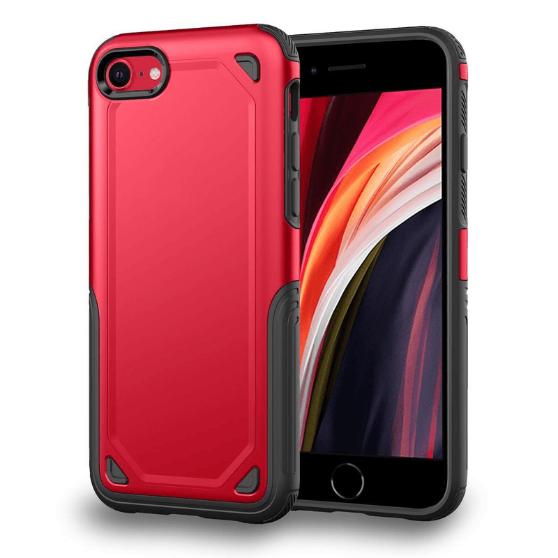 Tuff-Luv Rugged ShockProof Cover for Apple iPhone 7,8, SE 2020/2022 - Red J15_93