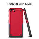 Tuff-Luv Rugged ShockProof Cover for Apple iPhone 7,8, SE 2020/2022 - Red J15_93