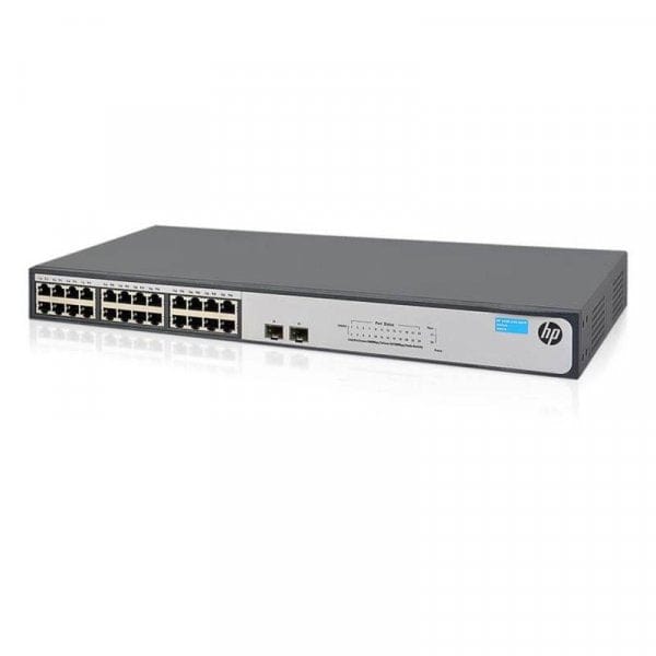 HPE 1420-24G-2SFP Unmanaged Switch L2 Gigabit Ethernet 1U Grey JH017A