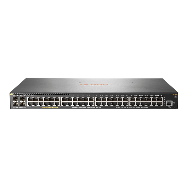 Aruba, a Hewlett Packard Enterprise company Aruba 2930F 48G PoE+ 4SFP+ Managed L3 Gigabit Ethernet (10/100/1000) Gray 1U Power over Ethernet (PoE)