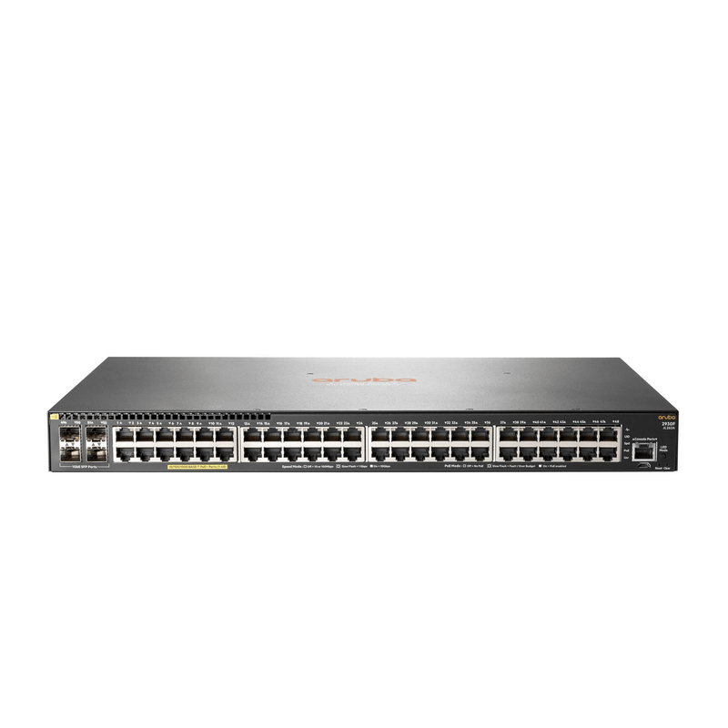 Aruba, a Hewlett Packard Enterprise company Aruba 2930F 48G PoE+ 4SFP Managed L3 Gigabit Ethernet (10/100/1000) Gray 1U Power over Ethernet (PoE)