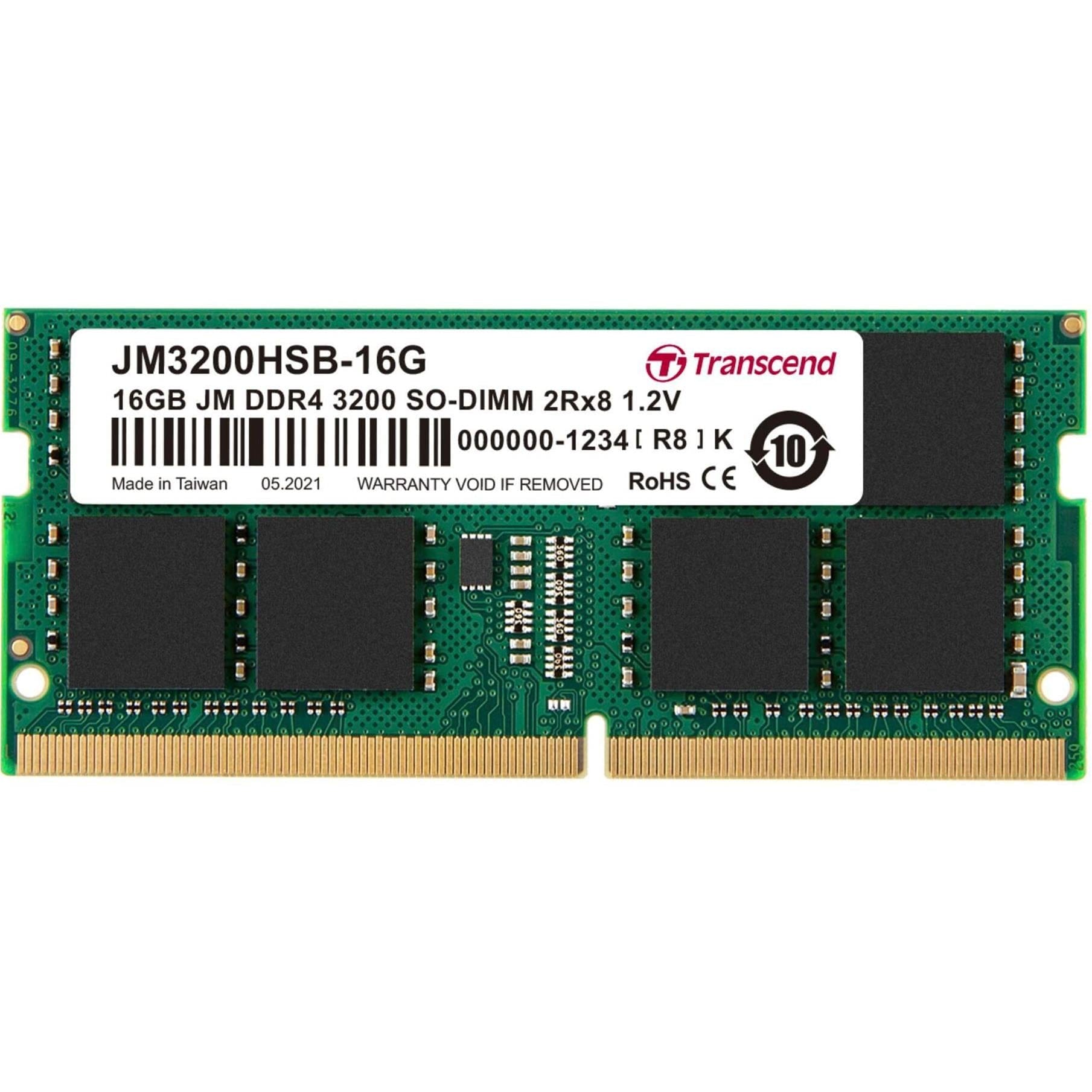 Transcend JetRam JM3200HSB-16G Memory Module 16GB DDR4 3200MHz