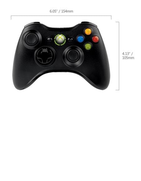 Microsoft Xbox 360 Wireless Controller for Windows Gamepad PC and RF Black JR9-00010