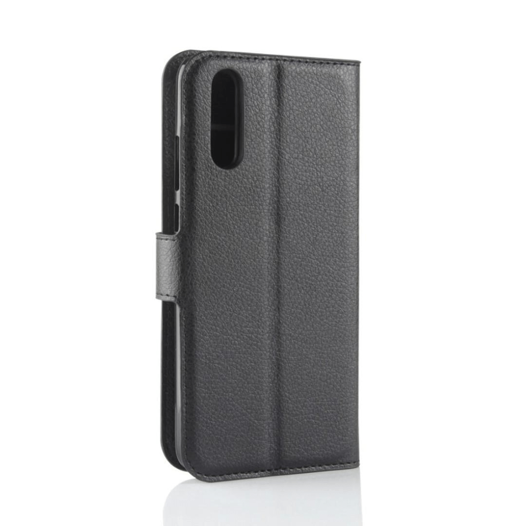 Tuff-Luv Horizontal Flip Leather Case with Wallet for Huawei P20 Black K2_43