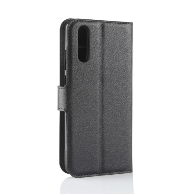 Tuff-Luv Horizontal Flip Leather Case with Wallet for Huawei P20 Black K2_43