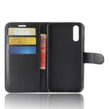 Tuff-Luv Horizontal Flip Leather Case with Wallet for Huawei P20 Black K2_43