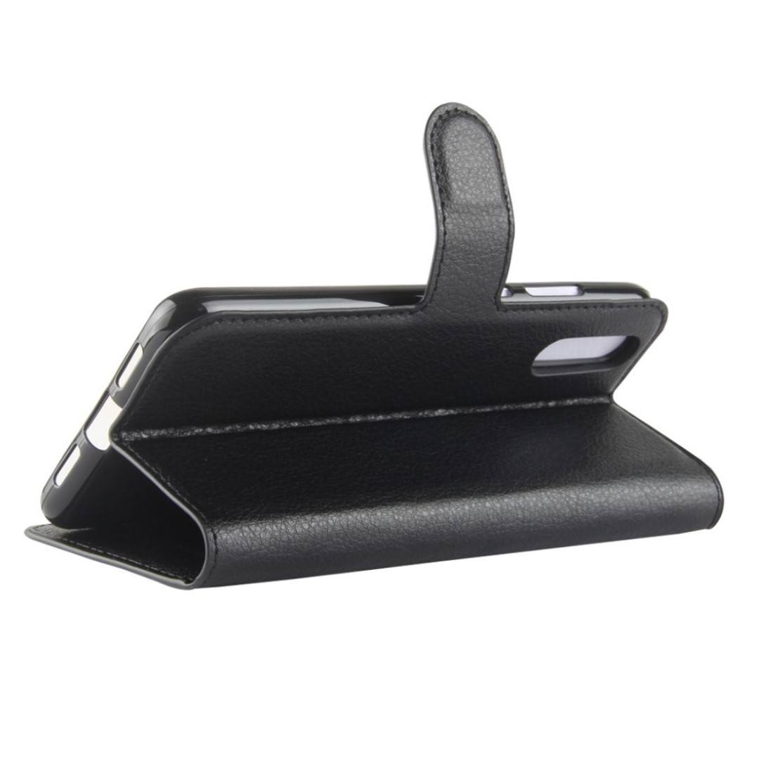 Tuff-Luv Horizontal Flip Leather Case with Wallet for Huawei P20 Black K2_43