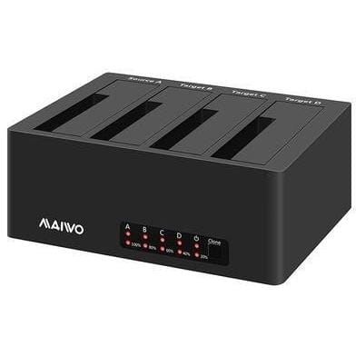 Maiwo 4-Bay 2.5-3.5-inch SATA SSD HDD USB 3.0 Clone Duplicator Docking Station K3084
