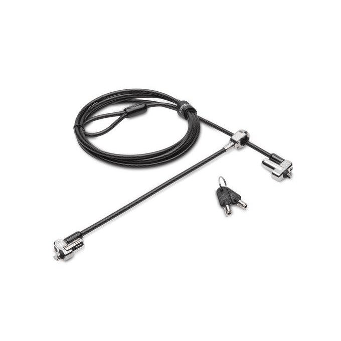 Kensington N17 Keyed Dual Head Notebook Lock for Wedge-Shaped Slots K67995WW