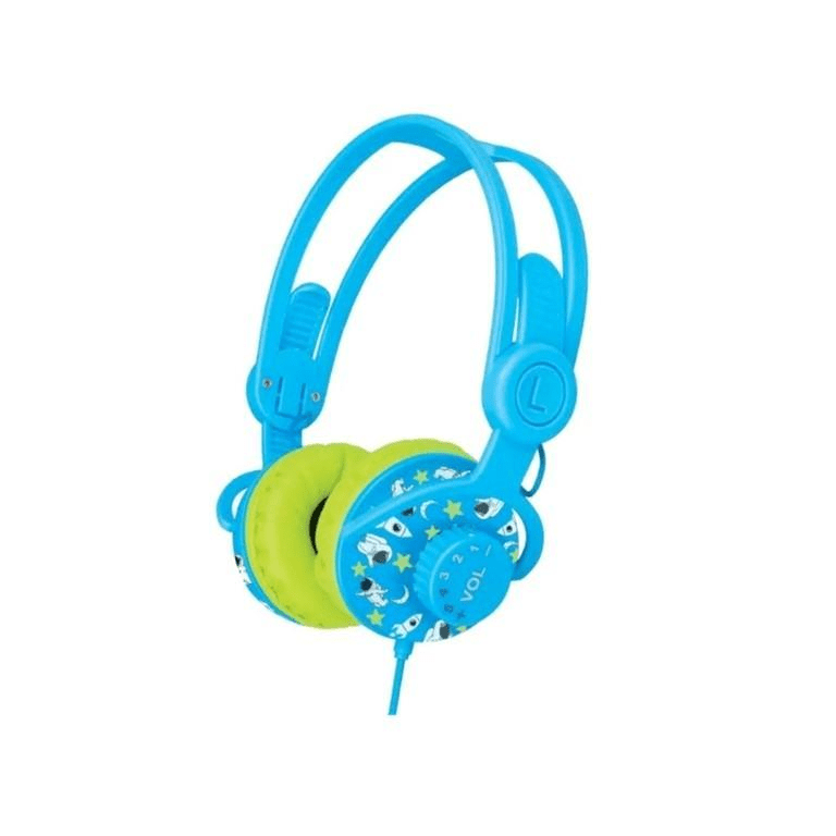 SonicGear Kinder 2 Child Safe Headset for Kids Blue and Green KIND2