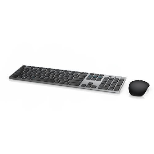 Dell 580-AFQE Keyboard and Mouse Combo RF Wireless + Bluetooth QWERTY US International Black KM717-GY-ENG-INT