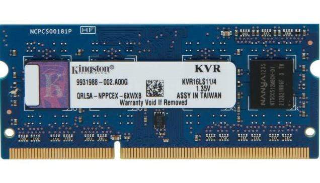 Kingston ValueRAM 4GB DDR3L 1600MHz Memory Module KVR16LS11/4