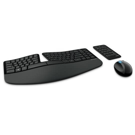 Microsoft Sculpt Ergonomic Keyboard and Mouse Combo USB QWERTY Black L5V-00021